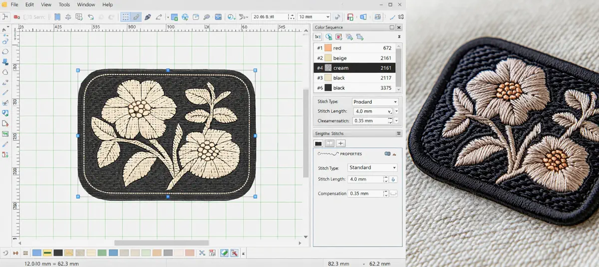 Grafická digitalizácia strojovej výšivky